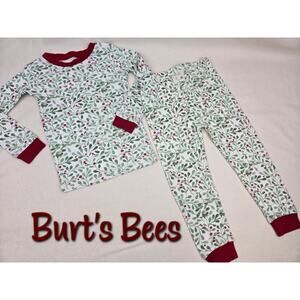Burt's Bee's Kids Christmas Holly Pajamas 3T